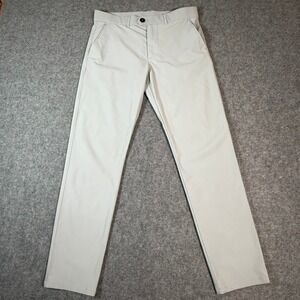 GREYSON Men's Montauk Performance Golf Pants Chinos Light Grey 31x32 Performance
